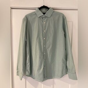 Ben Sherman Light Mint Green Dot-Print Button-Down Shirt